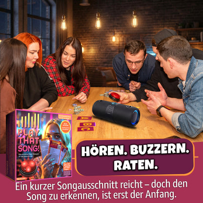 Play That Song! Musik-Kartenspiel mit App – Partyspiel für alle