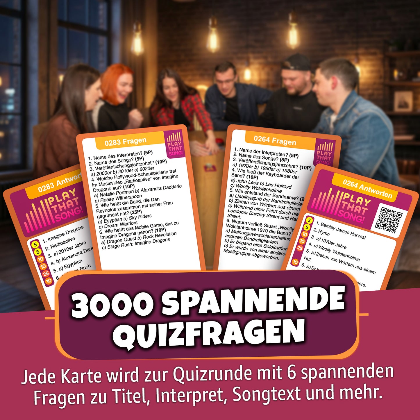 Play That Song! Musik-Kartenspiel mit App – Partyspiel für alle