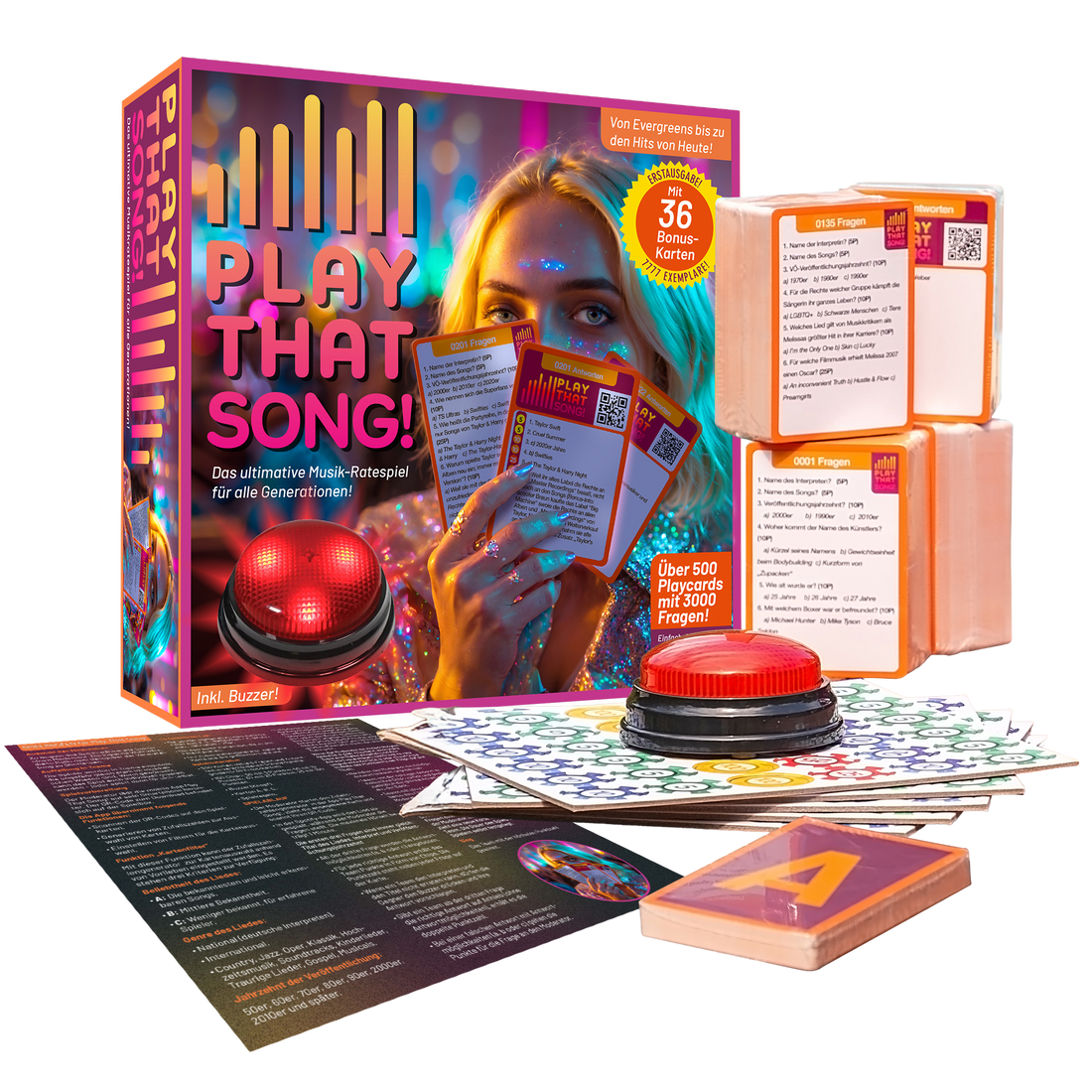 Play That Song! Musik-Kartenspiel mit App – Partyspiel für alle